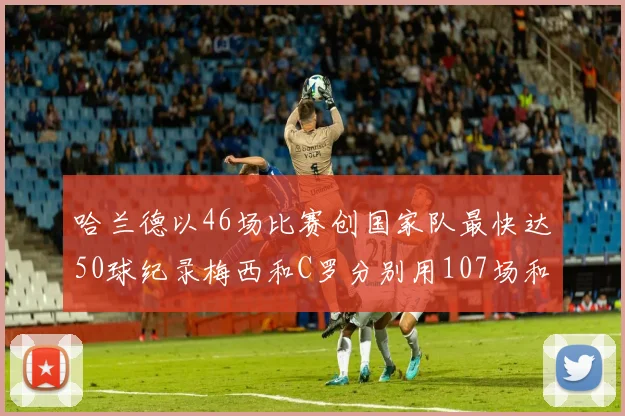 哈兰德以46场比赛创国家队最快达50球纪录梅西和C罗分别用107场和114场完成